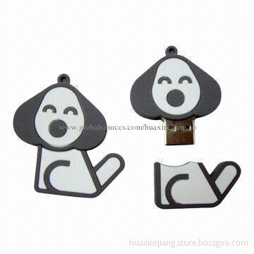 Animal-shaped USB Flash Drive, 128MB-64GB Capacities, Logo Design, USB2.0/3.0, 5-year Warranty